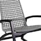 Armen Living Sequoia Outdoor Patio Rocking Chair in Dark Eucalyptus Wood and Gray Rope 840254332270 - alternate 5